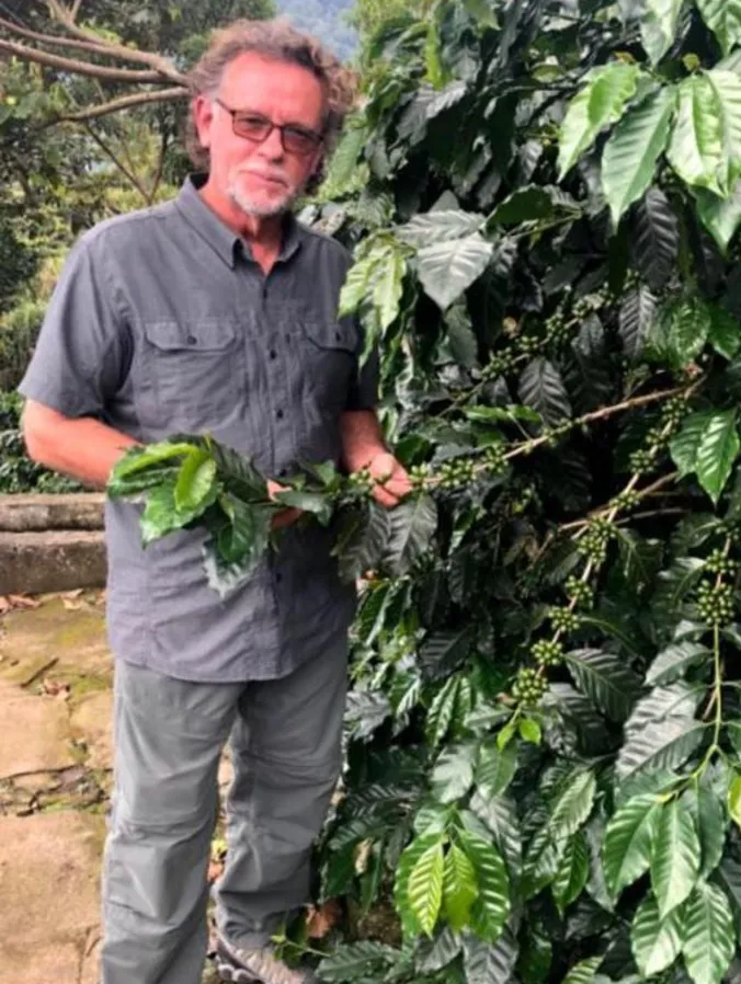 Terry Day at coffee farm